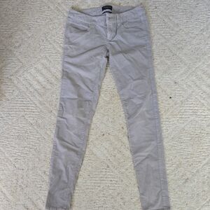 American Eagle Outfitters Light Gray Super Stretch Pants